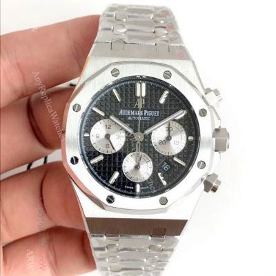  Swiss 7750 Royal Oak Audemars Piguet Replica Watch - Stainless Steel Black Dial